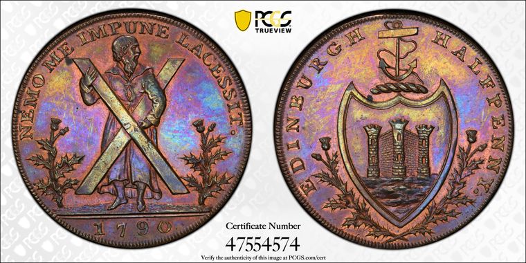 1790 Scotland Half Penny